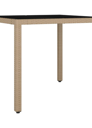 3-Delige Tuinset Met Kussens Poly Rattan Beige