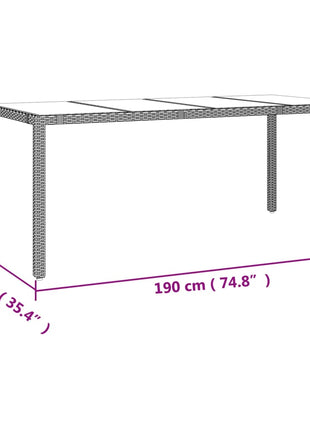 7-Delige Tuinset Met Kussens Poly Rattan Beige