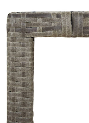 9-Delige Tuinset Met Kussens Poly Rattan Grijs