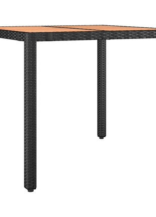 5-Delige Tuinset Met Kussens Poly Rattan Zwart