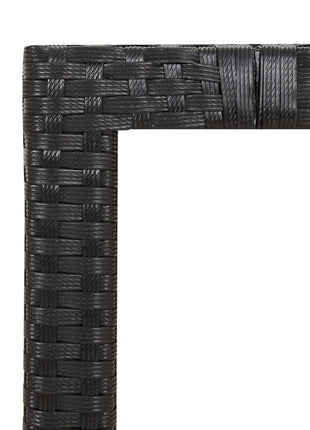 5-Delige Tuinset Met Kussens Poly Rattan Zwart