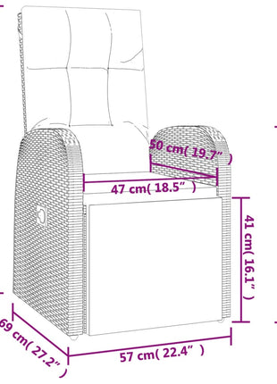 7-Delige Tuinset Met Kussens Poly Rattan Zwart