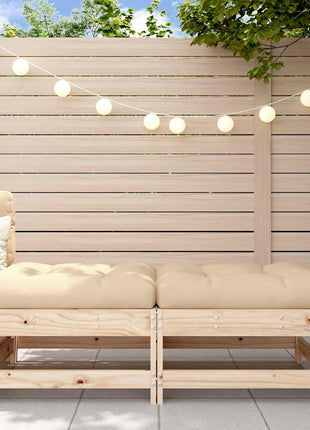 Tuinvoetenbanken Met Kussens 2 St Geïmpregneerd Grenenhout