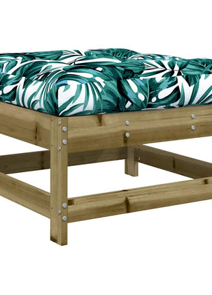 Tuinvoetenbanken Met Kussens 2 St Geïmpregneerd Grenenhout