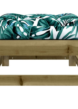 Tuinvoetenbanken Met Kussens 2 St Geïmpregneerd Grenenhout