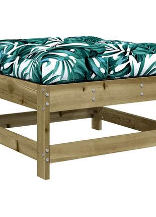 Tuinvoetenbanken Met Kussens 2 St Geïmpregneerd Grenenhout