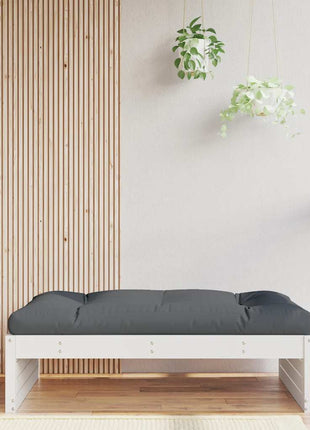 Tuinvoetenbank 120X80 Cm Massief Grenenhout Zwart