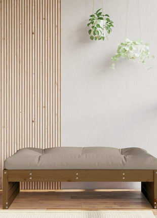 Tuinvoetenbank 120X80 Cm Massief Grenenhout Zwart