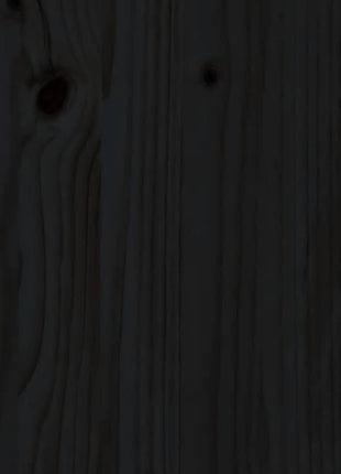 Tuinvoetenbank 120X80 Cm Massief Grenenhout Zwart