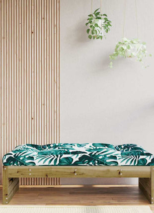 Tuinvoetenbank 120X80 Cm Massief Grenenhout Zwart