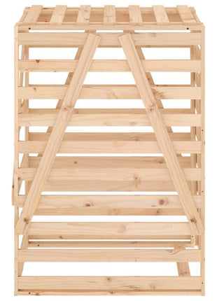 Containerberging 84X90X128,5 Cm Massief Grenenhout Natuurlijk Grenenhout
