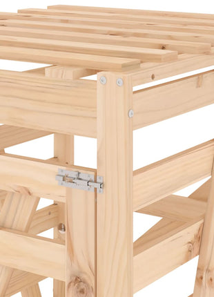 Containerberging 84X90X128,5 Cm Massief Grenenhout Natuurlijk Grenenhout