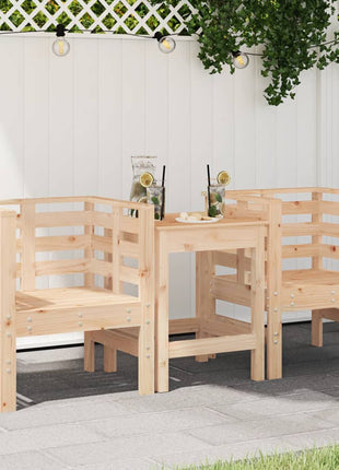 Tuinstoelen 2 st 61,5x53x71 cm massief grenenhout
