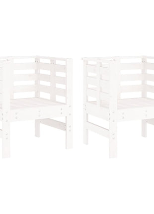 Tuinstoelen 2 st 61,5x53x71 cm massief grenenhout wit