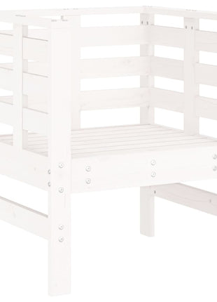 Tuinstoelen 2 st 61,5x53x71 cm massief grenenhout wit