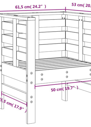 Tuinstoelen 2 st 61,5x53x71 cm massief grenenhout wit