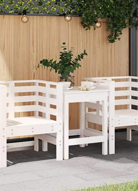 Tuinstoelen 2 st 61,5x53x71 cm massief grenenhout wit