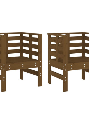 Tuinstoelen 2 st 61,5x53x71 cm massief grenenhout honingbruin