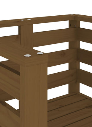 Tuinstoelen 2 st 61,5x53x71 cm massief grenenhout honingbruin