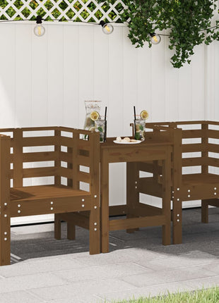 Tuinstoelen 2 st 61,5x53x71 cm massief grenenhout honingbruin