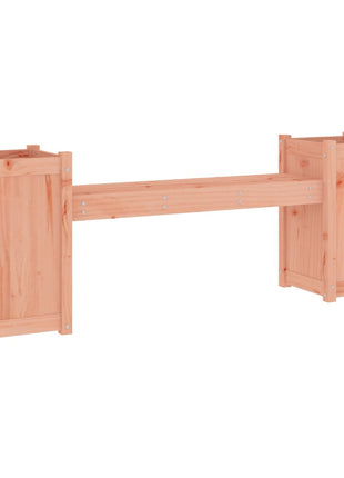Bankje Met Plantenbakken 180X36X63 Cm Grenenhout Douglas Natuurlijk Douglashout