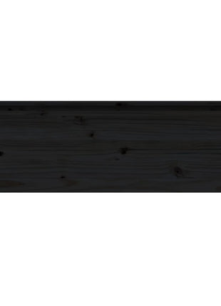 Plantenbak verhoogd 119,5x40x39 cm massief grenenhout zwart