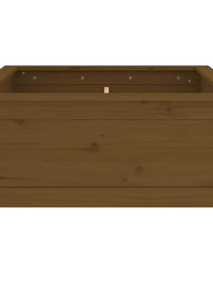 Plantenbak 82,5X82,5X39 Cm Massief Grenenhout Honingbruin