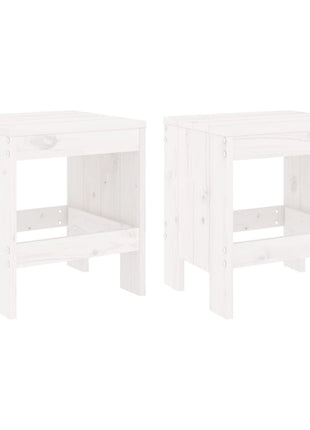 tuinkrukken 2 st 40x36x45 cm massief grenenhout wit