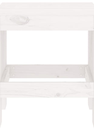 tuinkrukken 2 st 40x36x45 cm massief grenenhout wit