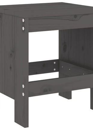 Tuinkrukken 2 st 40x36x45 cm massief grenenhout grijs