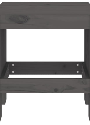 Tuinkrukken 2 st 40x36x45 cm massief grenenhout grijs