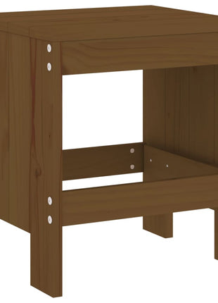 Barkrukken 2 st 40x36x45 cm massief grenenhout honingbruin