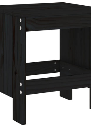 Barkrukken 2 st 40x36x45 cm massief grenenhout zwart