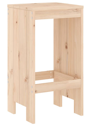 Barkrukken 2 st 40x36x75 cm massief grenenhout