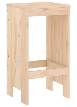 Barkrukken 2 st 40x36x75 cm massief grenenhout
