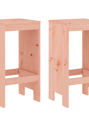 Barkrukken 2 st 40x36x75 cm massief douglashout