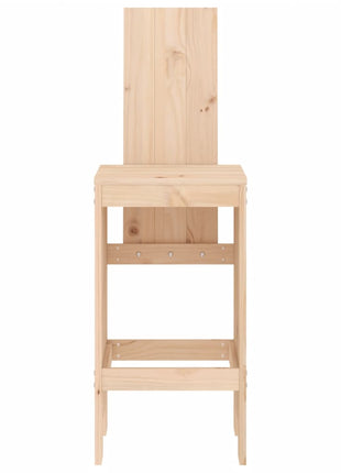 Barkrukken 2 st 40x42x120 cm massief grenenhout
