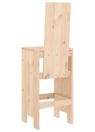 Barkrukken 2 st 40x42x120 cm massief grenenhout
