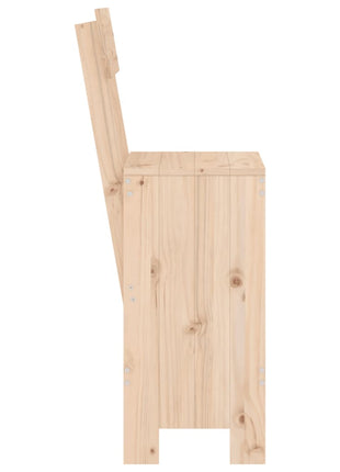 Barkrukken 2 st 40x48,5x115,5 cm massief grenenhout