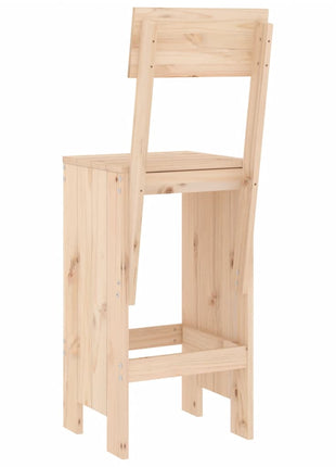 Barkrukken 2 st 40x48,5x115,5 cm massief grenenhout