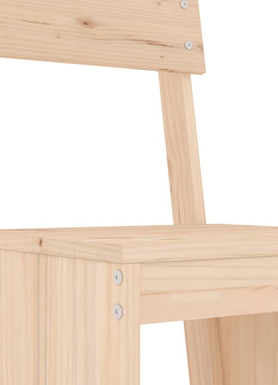 Barkrukken 2 st 40x48,5x115,5 cm massief grenenhout