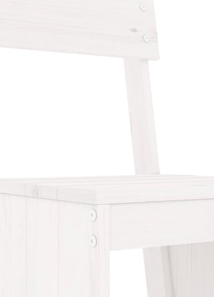 Barkrukken 2 st 40x48,5x115,5 cm massief grenenhout wit