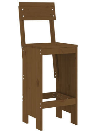 Barkrukken 2 st 40x48,5x115,5 cm massief grenenhout honingbruin