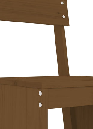 Barkrukken 2 st 40x48,5x115,5 cm massief grenenhout honingbruin