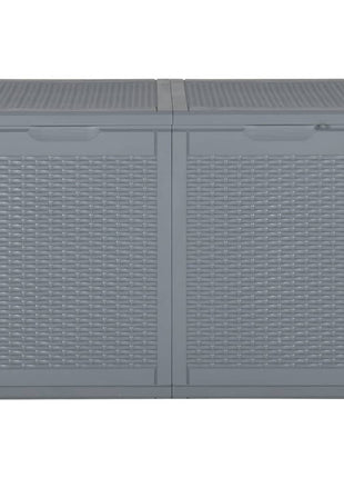 Tuinbox 180 L PP rattan grijs