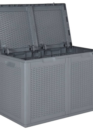Tuinbox 180 L PP rattan grijs