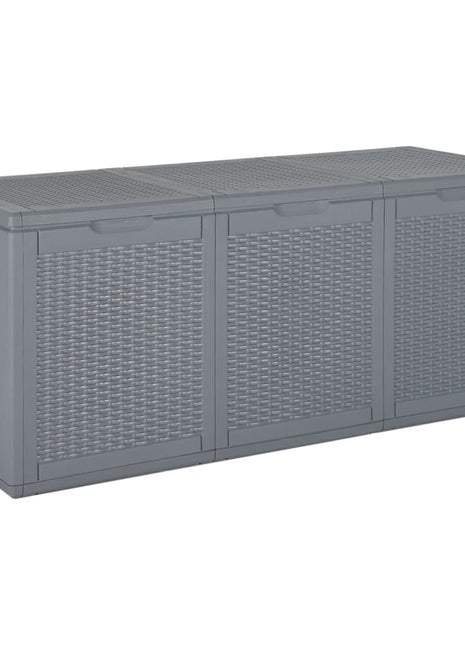 Tuinbox 270 L PP rattan grijs