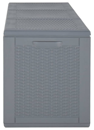 Tuinbox 270 L PP rattan grijs