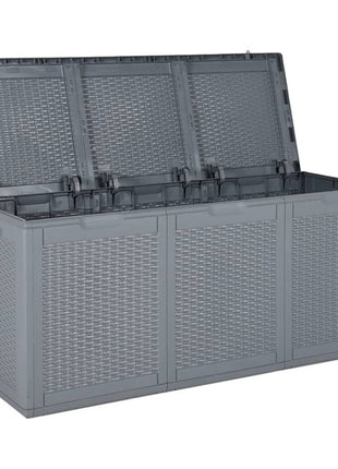 Tuinbox 270 L PP rattan grijs