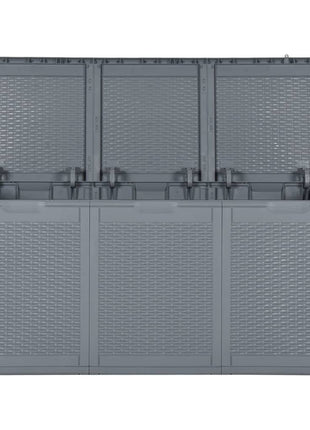 Tuinbox 270 L PP rattan grijs